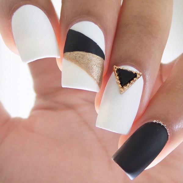 Geometric Nail Art