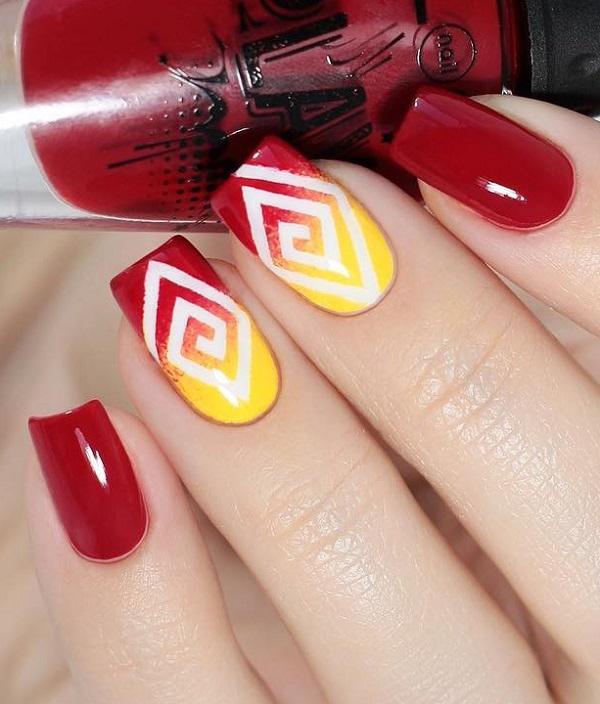 Geometric Nail Art