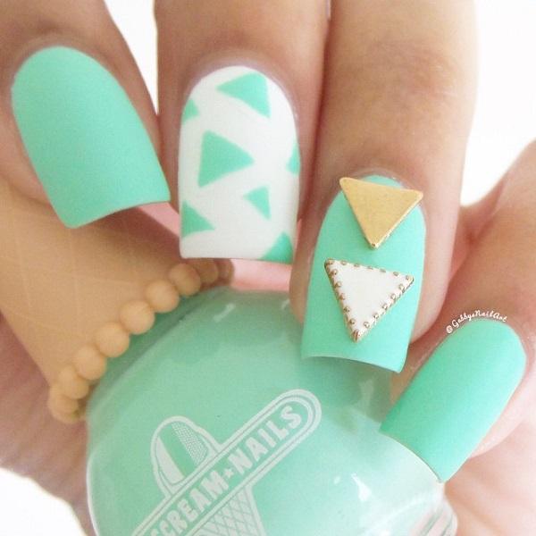 Geometric Nail Art