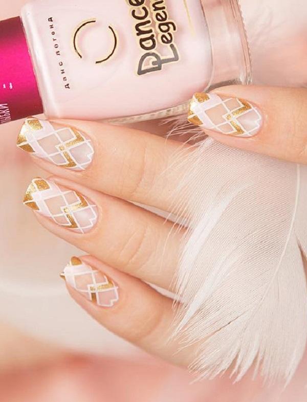 Geometric Nail Art