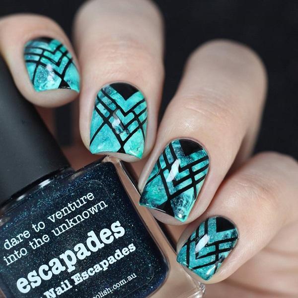 Geometric Nail Art