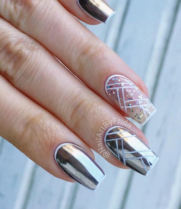 Geometric Nail Art