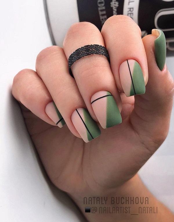 Geometric Nail Art