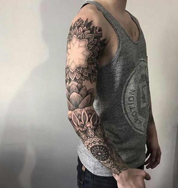 Mandala v etnickém orientálním stylu
