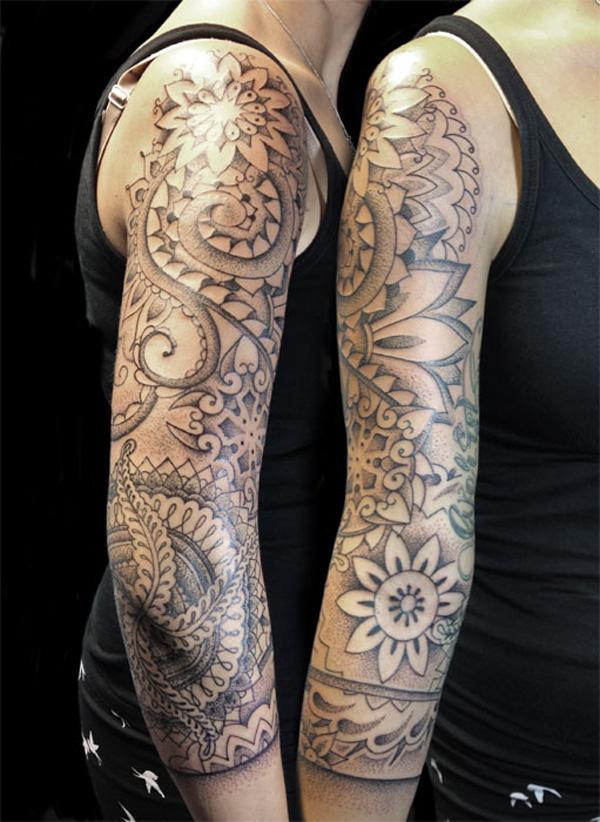 Mandala Ärmel Tattoo-1