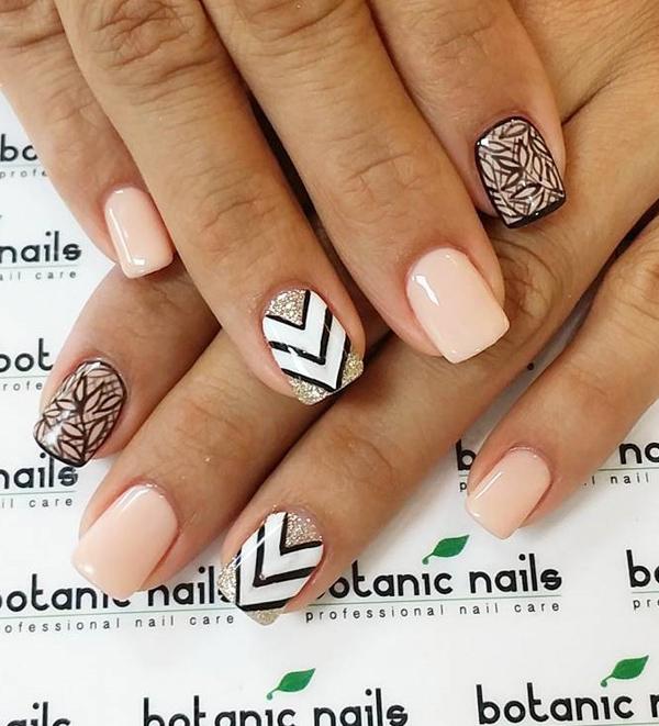 Nude color nail art-14