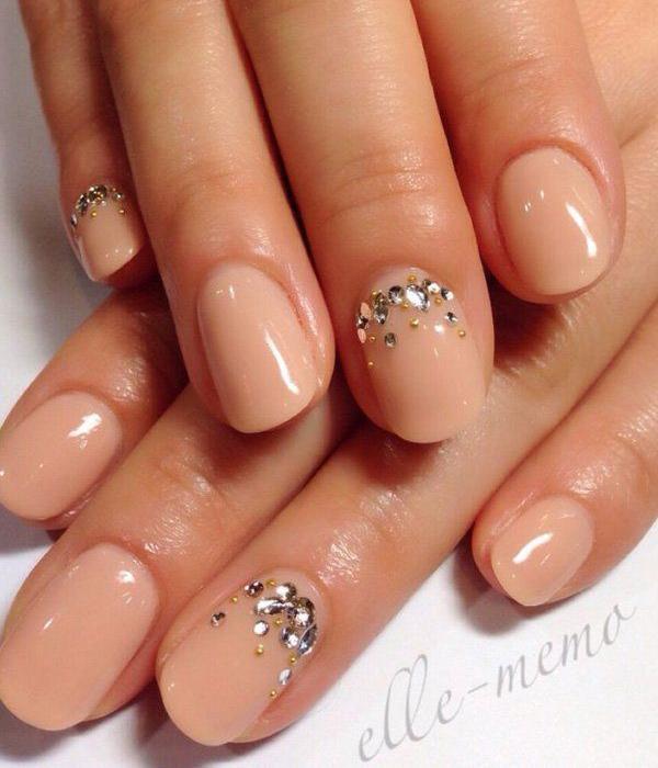 Nude color nail art-29