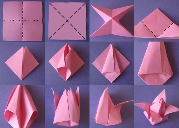 Origami-Tulpe-40