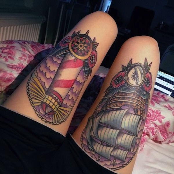 40 geheime Oberschenkel-Tattoos, die niemand jemals sehen wird