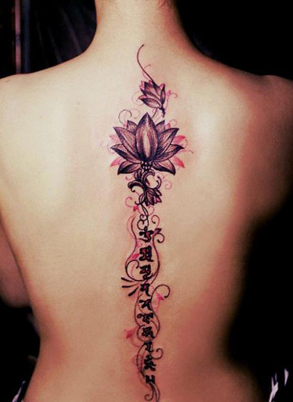 Lotus a fonty tetování páteře-32