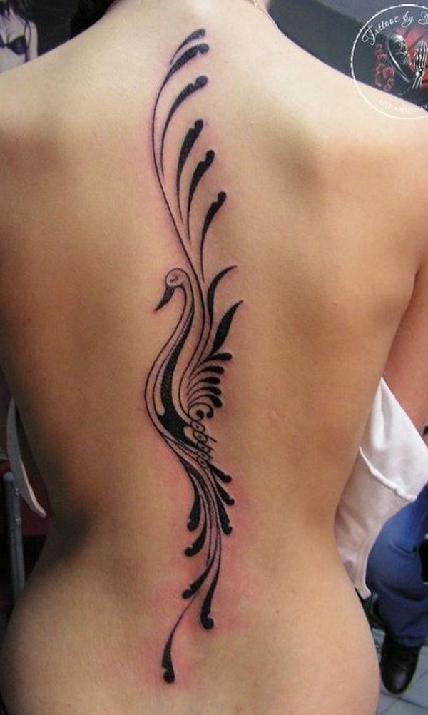 Phoenix páteř tetování-35