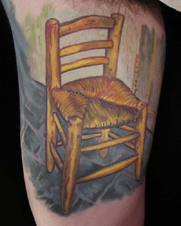 vincent van gogh tetování Van Gogh’s Chair Painting Tattoo