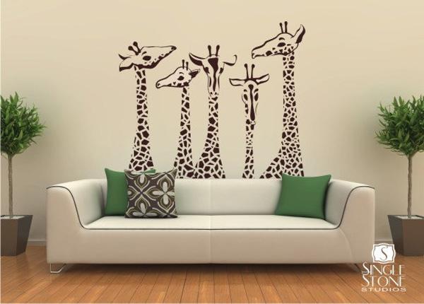 Wandtattoo Giraffe
