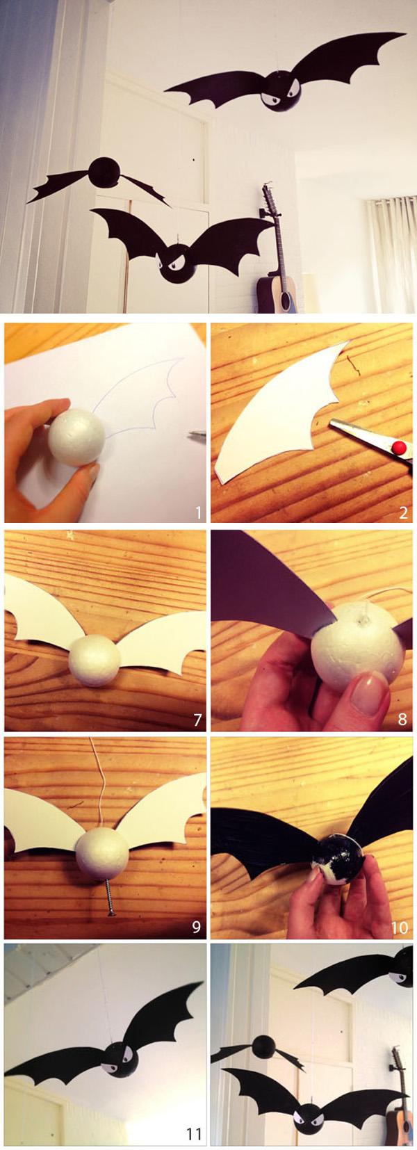 DIY - Halloween Dekoration Fledermaus Tutorial