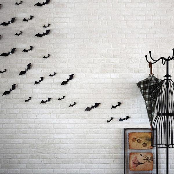 Netopýr na zdi halloween dekorace kutilství
