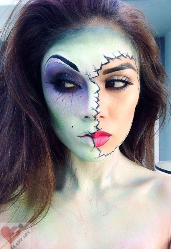 Tim Burton Esque Make-up für Halloween