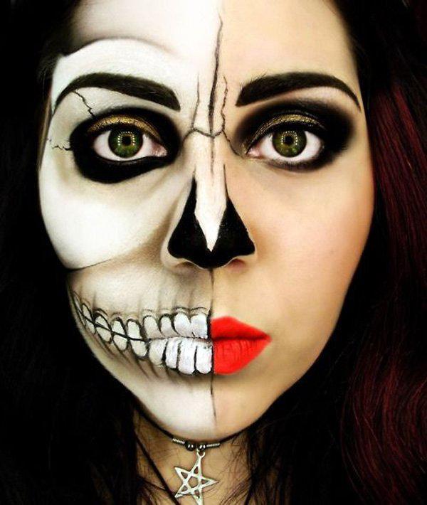 Frühes Halloween-Make-up