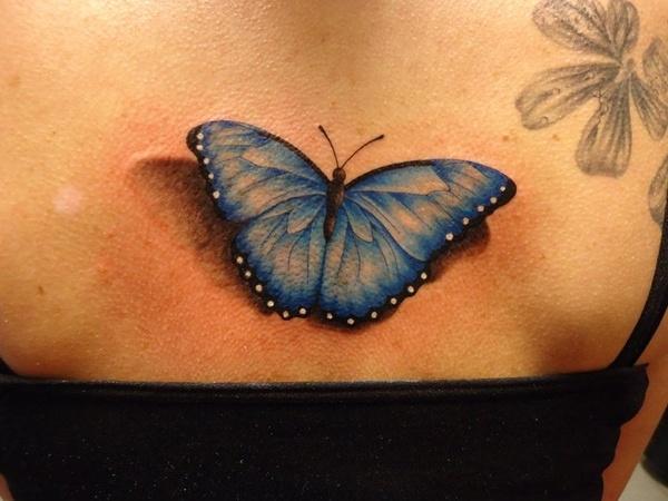 37 3D Schmetterling Tattoo