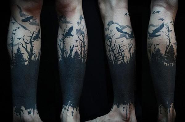lesní tele tetování-22