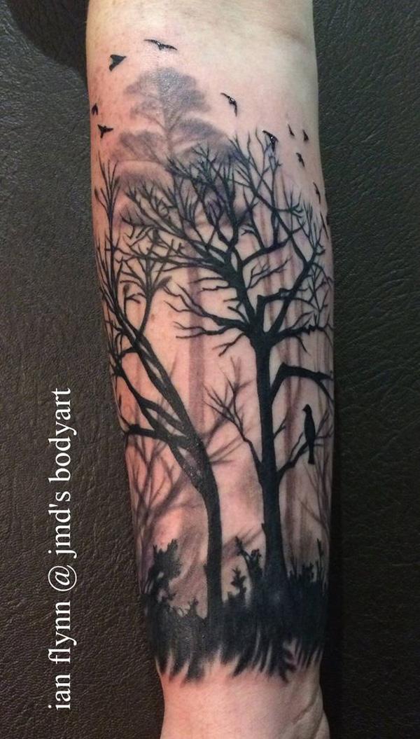 lesní rukáv tetování-40