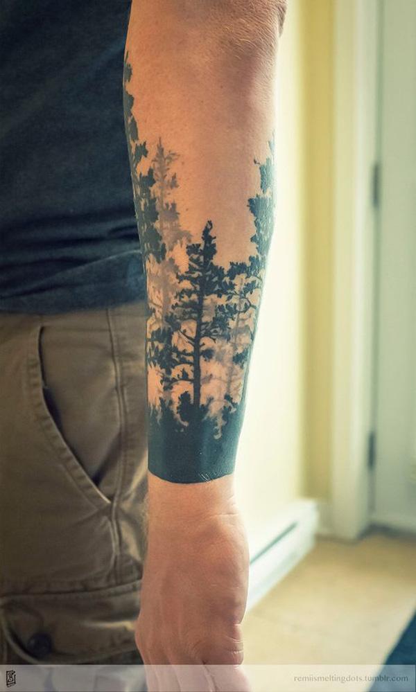 lesní rukáv tetování-44