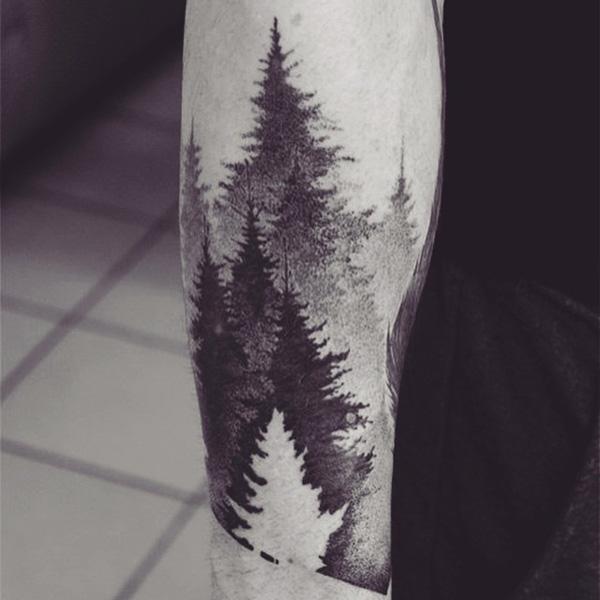 lesní tetování pro muže-26