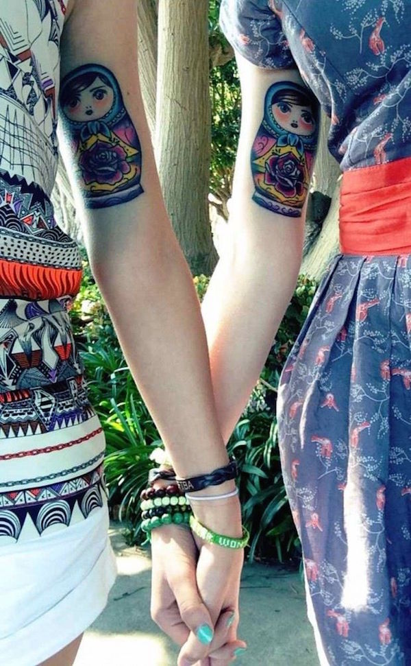 45 Schwester-Tattoos, um eine dauerhafte Bindung zu schaffen