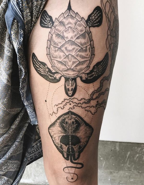 Schildkröte Tattoo