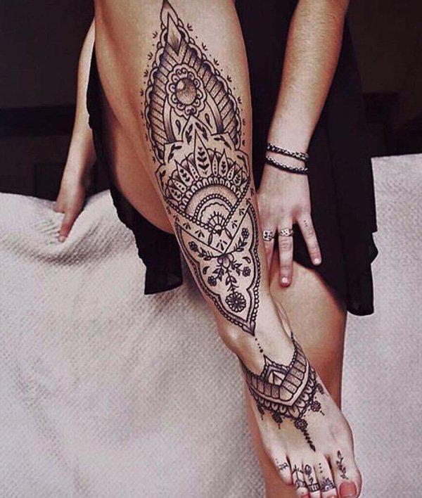 Tetování telecí mandaly-3