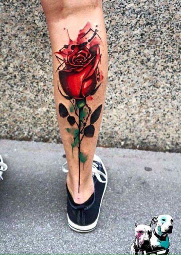 Růže tele tetování-42