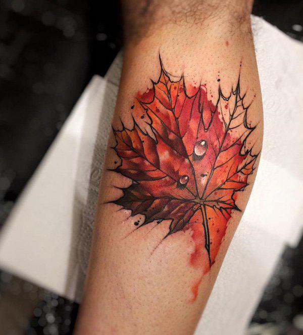 Blatt Kalb Tattoo-39