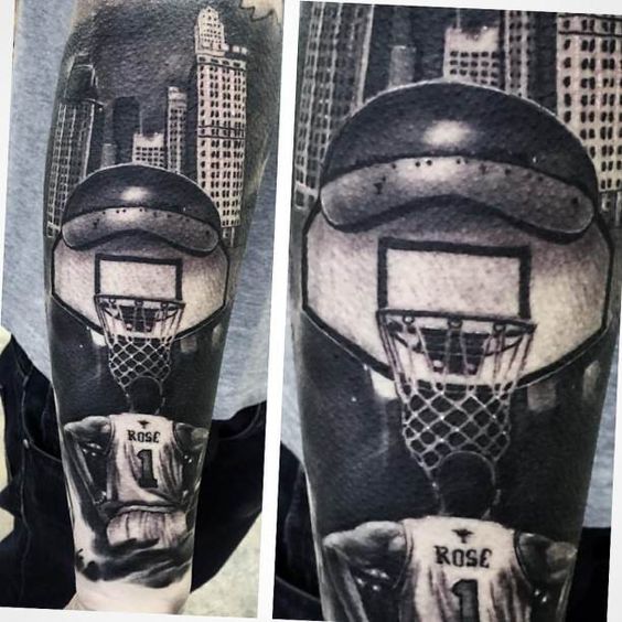 50 Basketball-Tattoos, die einfach so erstaunlich sind, sie sind ein Slam Dunk