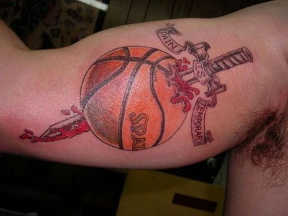 50 Basketball-Tattoos, die einfach so erstaunlich sind, sie sind ein Slam Dunk