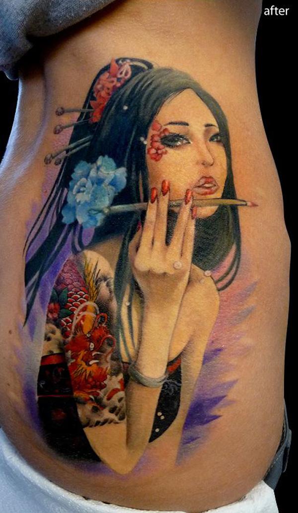 Geisha Malerei Tattoo