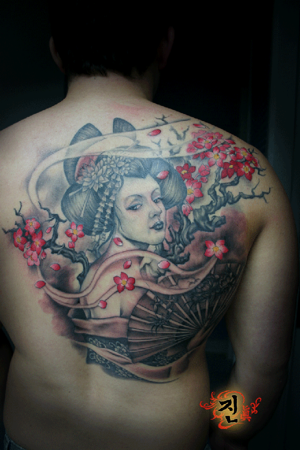 Geisha záložník tetování