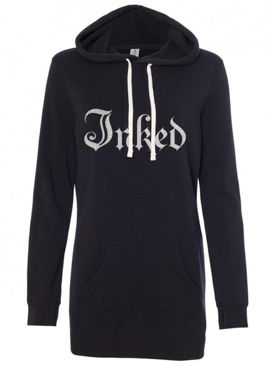 INKED Logo-Kapuzenkleid