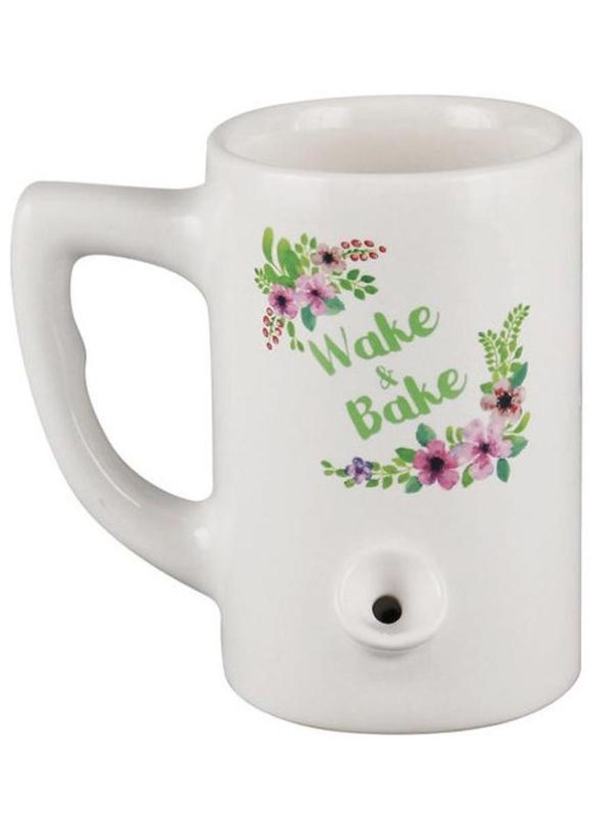 Wake and Bake-Becher mit Blumenmuster