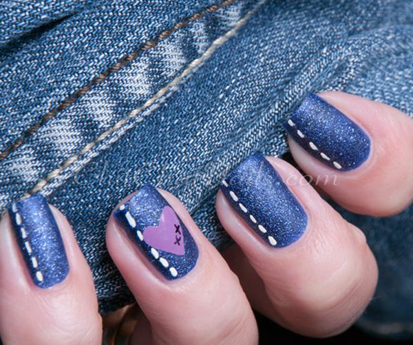 Modré džíny ve stylu nail art-48