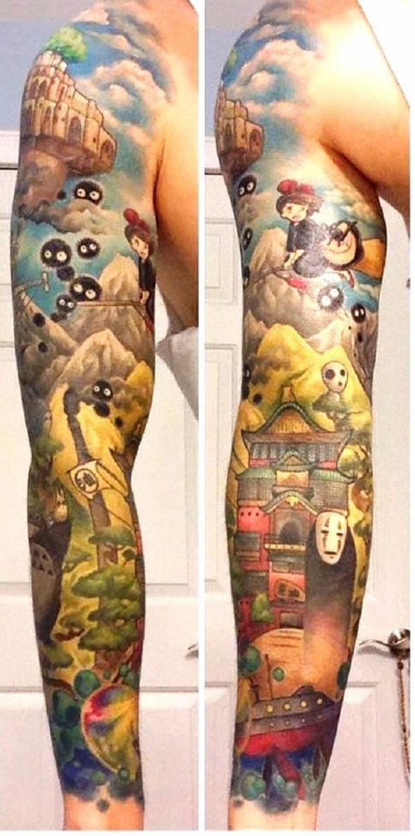 Kreativní tetování Miyazaki