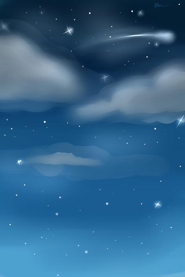 Nachthimmel benutzerdefinierter cooler Hintergrund