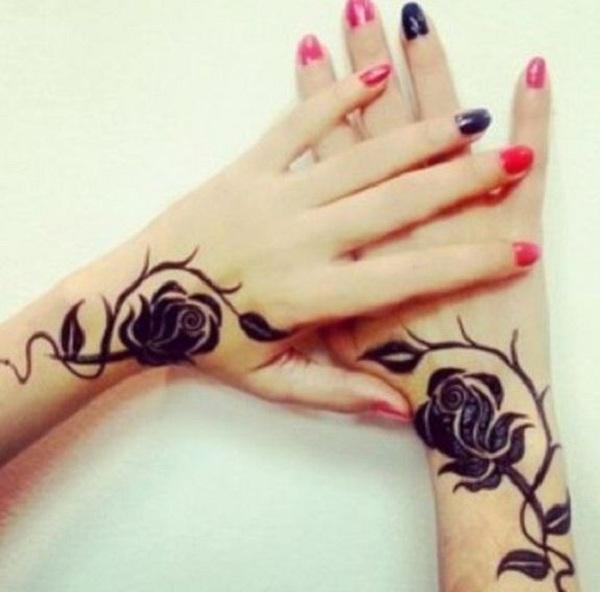 krásné tetování inspirované hennou