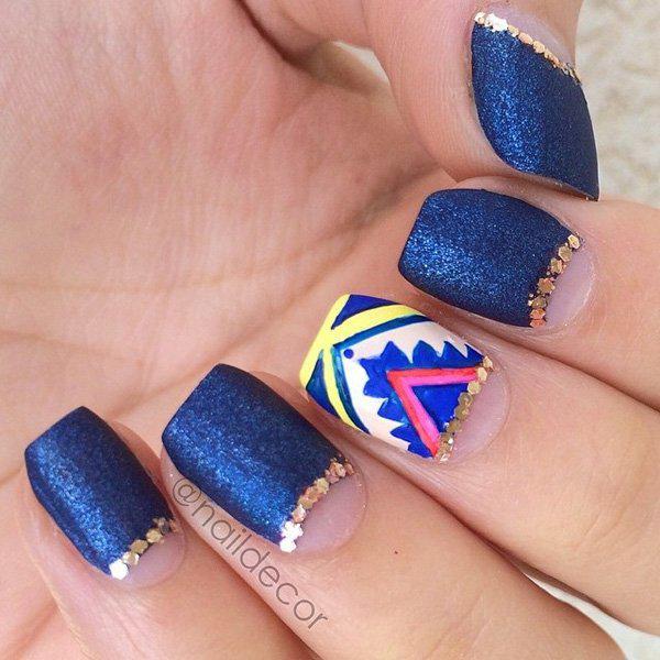 Half Moon Nail Art