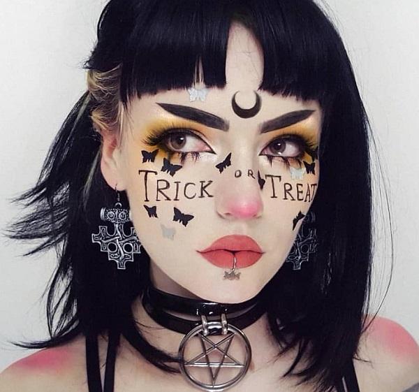 Trick-or-Treat Girl Halloween make-up