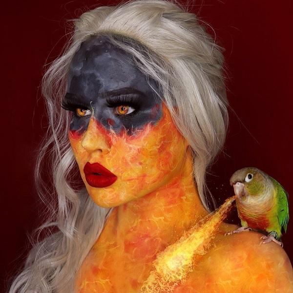 Halloween make -up Fiery Dany