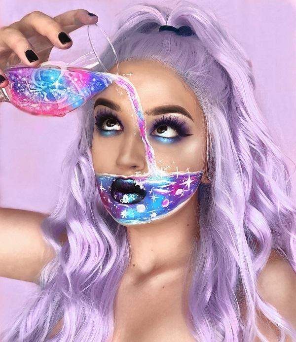 Galaxy Water Halloween makeup