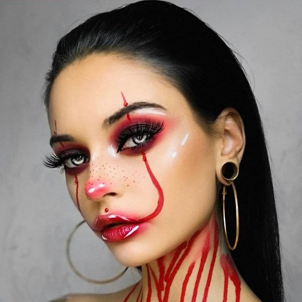 Krvácení Halloween make -up Pennywise
