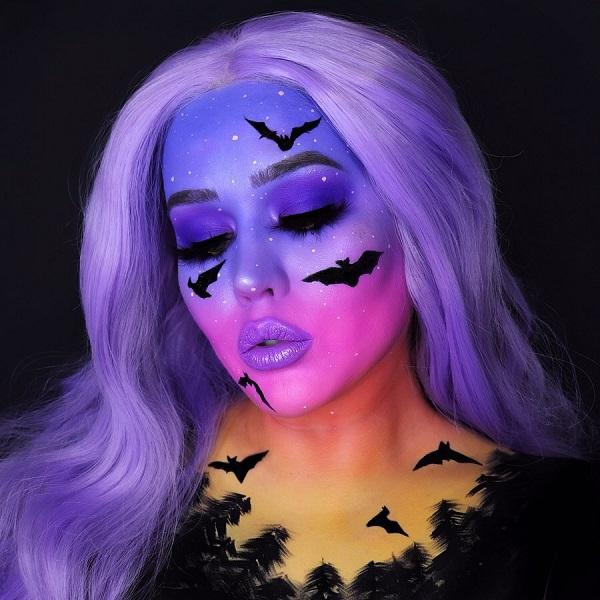 Halloweenový makeup Fantasy World