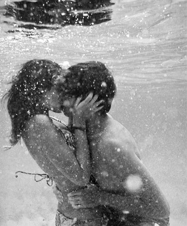 Unterwasser Liebe