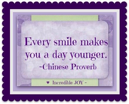 Každý úsměv z tebe udělá o den mladší čínské přísloví