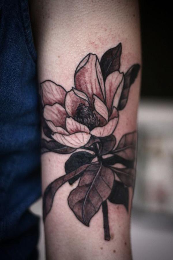 Magnolien-Tattoo von Alice Carrier